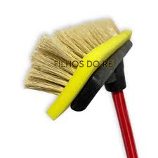 COD 4316 VASSOURA LAVA ONIBUS BASE PLASTICA  COM ESPUMA CABO DE 28MM 1,50 CM